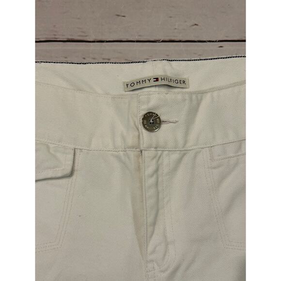 Tommy Hilfiger White Straight Leg Jeans Size 10 Excellent Condition Spring - Picture 5 of 7